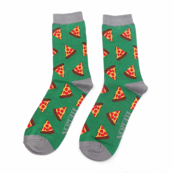 Mens Bamboo Socks - Pizza